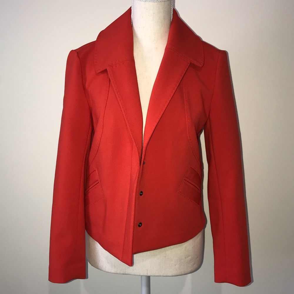 Halogen Orange Blazer Size Small Petite